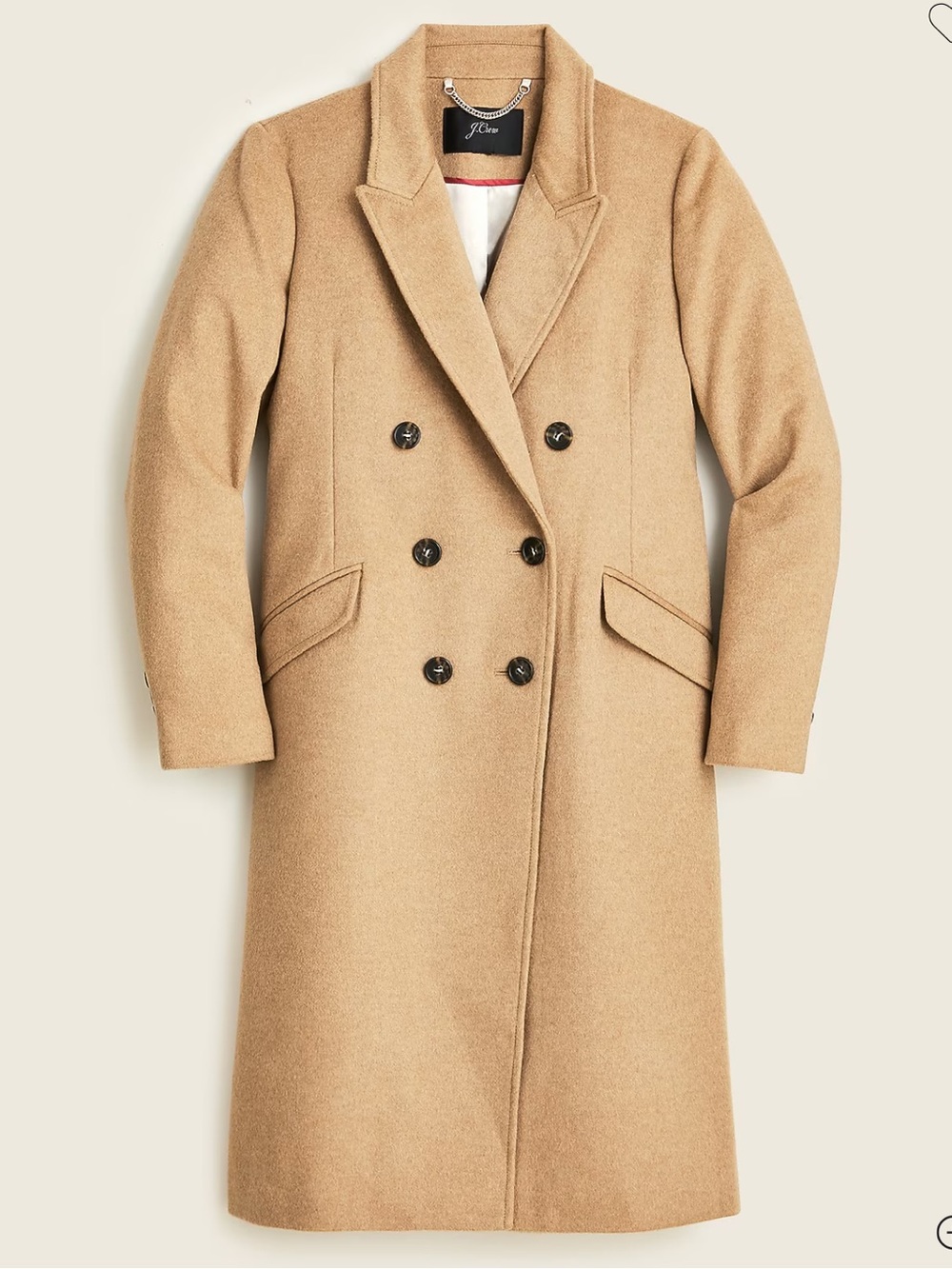 J. Crew Double-breasted topcoat in Italian wool-cashmere